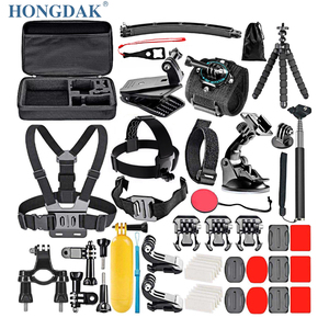Kit d'accessoires pour caméra d'action HONGDAK, vente en gros d'usine, 50 en 1, pour <span class=keywords><strong>Go</strong></span> <span class=keywords><strong>Pro</strong></span> <span class=keywords><strong>Hero</strong></span> 13 12 11 10 9 <span class=keywords><strong>8</strong></span> 7 6, accessoires pour caméra GoPro - Product Image 1