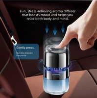 Diffuseur de parfum dynamique pour voiture, type poussoir, diffusion à 360 degrés, désodorisant sans alcool, huile essentielle végétale, arôme automobile
