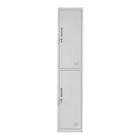 Casiers de rangement pour bureau et dortoir des employés Casiers à clé en acier à deux portes