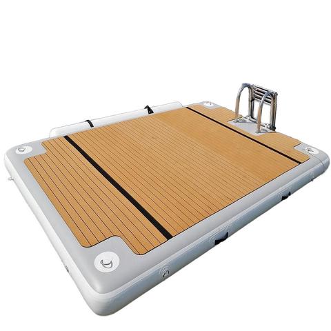 Eco-Friendly PVC Outdoor Summer Beach Party Adult Inflatable Swimming Pool Float Swim Island Floating Raft Platform