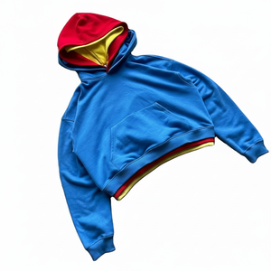 Pull à capuche triple, nouvelle arrivée, haute qualité, impression de logo personnalisée, poids lourd, vêtements de rue pour hommes, sweat-shirts à capuche triple à 3 couches - Product Image 1