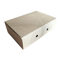 Boîte en carton kraft vierge recyclable avec lamination brillante, fond auto-scellant, pour logistique express et électronique grand public (vente en gros)
