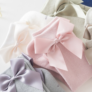 Calcetines de decoración de lazo para niñas, <span class=keywords><strong>medias</strong></span> hasta la rodilla para bebés - Product Image 4