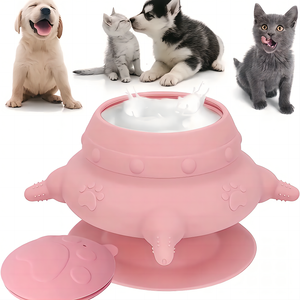 240ml Silicone Chiot Lait Mangeoire Bol Avec 4 Tétines Chiot Biberons Station D'alimentation Pet <span class=keywords><strong>Allaitement</strong></span> pour L'alimentation Des Chatons - Product Image 2