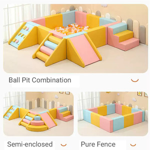 Set di Giochi Morbidi con Blocchi di Schiuma Durevoli e Piscina di Palline per Bambini - Product Image 6