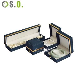 Boîte à bijoux élégante en cuir PU avec accent doré, idéale pour les boutiques de bijoux haut de gamme et les grossistes - Product Image 6