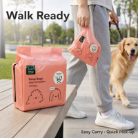 Sacs à déjections canines robustes, anti-fuite et anti-odeur, personnalisables avec logo OEM/ODM, lot de 200, avec pochette de fixation pour laisse, pour la promenade
