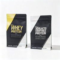 Sachet Doypack Personnalisé à Fond Plat pour Poudre Protéinée, Café, Thé, Snacks et Aliments, Emballage Refermable à Fermeture Éclair – Vente en Gros