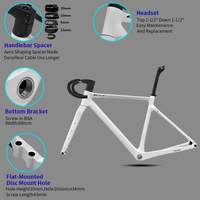 Cadre Gravel Carbone BXT – 700C×45C, Câbles Internes, Léger et Résistant (OEM/Vente en Gros)