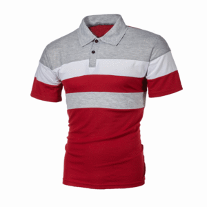 Nuova Collezione: Polo da Uomo Personalizzata S-8XL, Estiva Casual a Maniche Corte con Tre Colori Abbinati - Product Image 2