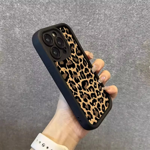 Étui de téléphone en TPU léopard marron rétro de luxe pour femmes housse de protection mobile pour <span class=keywords><strong>iPhone</strong></span> 16 Pro Max 15 14 13 - Product Image 5