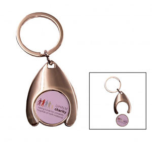 LLavero de Metal para carrito de la compra, accesorio para guardar monedas, para supermercado - Product Image 4