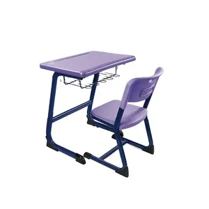 Furnitur sekolah, Meja satu orang dan kursi, dapat disesuaikan untuk satu orang, Meja sekolah dan kursi