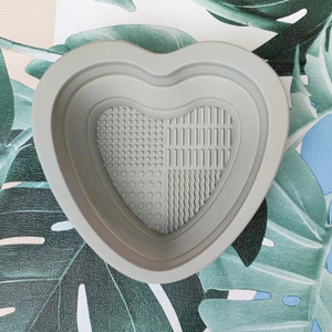 Foldable <b>Silicone</b> Makeup Brush Cleaner Bowl Beauty Tool Washing Cleaning <b>Mat</b> Pad Cosmetic Sponge Powder Puff for Home Use - Product Image 6