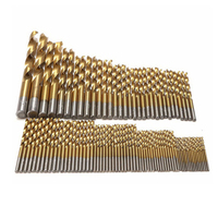 Jeu de 99 forets HSS revêtus de titane de 1,5 à 10 mm, forets hélicoïdaux en acier rapide pour métal, bois et plastique
