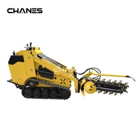 Mini-chargeuse sur chenilles Perkins Diesel 2025 Trencher 430TX avec commande par joysticks hydrauliques, système à 3 pompes et direction par dérive
