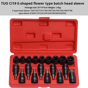 Jeu d'outils pour douilles à tête hexagonale E-Type Large Flying Key Flower Socket E10 <span class=keywords><strong>E16</strong></span> E18 E20 E22, douilles internes à six pans - Product Image 6