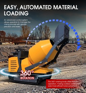 Nueva Minimezcladora de Concreto Portátil de 500L, Pequeña, <span class=keywords><strong>Autocargable</strong></span>, Diésel, con Orugas, Bomba de Engranajes y Componentes Principales del Motor - Product Image 6