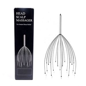 Caja de Colores: Masajeador Manual de Cabeza y Cuero Cabelludo con 20 Garras de Pulpo, Herramienta de Metal para Relajar el Cabello - Product Image 1