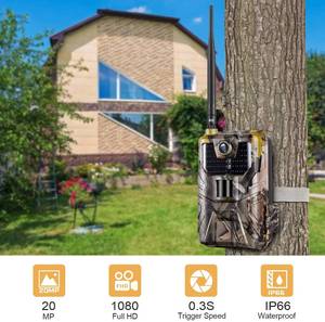 Caméra de <span class=keywords><strong>chasse</strong></span> et de surveillance de la faune imperméable HC-900LTE 20MP 1080P avec vision nocturne, MMS, SMTP, <span class=keywords><strong>SMS</strong></span> et compatibilité carte Mini SD sans fil - Product Image 1