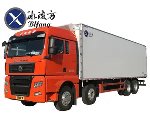 CNHTC SITRAK G7 480hp 9.6M, truk berat berpendingin Van Freezer hangat untuk makanan ikan