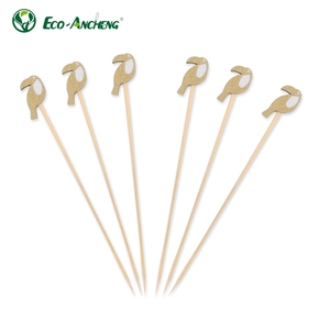 Juego de herramientas para kebab multifunción antiadherentes y desechables, brochetas de bambú ecológicas de longitud personalizada para cócteles de fiesta y palillos de comida - Product Image 4