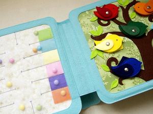 Jouet interactif pour les enfants, <span class=keywords><strong>livre</strong></span> en tissu, matériel en feutre, doux et silencieux, apprentissage <span class=keywords><strong>sensoriel</strong></span>, identification, pour bébés - Product Image 2