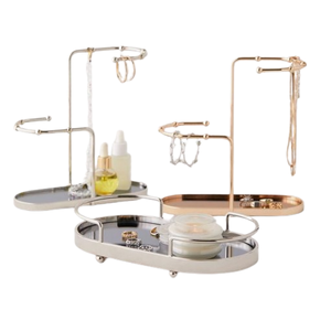 <b>Eyewear</b> Watches & <b>Accessories</b> Necklaces and Bracelets Gold Finished Jewelry Stand Hooks Organizer Stand Holder Earrings - Product Image 3