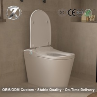 805 P-Trap Siège de toilette intelligent avec bidet intégré, fonction de lavage, couvercle automatique et siège chauffant