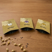 Sachet en papier kraft imprimé sur mesure avec fermeture centrale et intérieur en aluminium pour thé et épices
