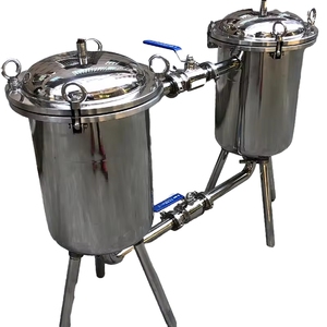 Vệ sinh thép không gỉ 304 316L rắn tách chất lỏng Thùng Duplex Lọc Cartridge Lọc Túi lọc lọc - Product Image 2