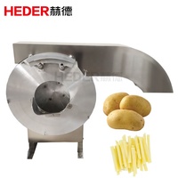 Machine à couper les frites pour pommes de terre et patates douces, capacité 800 kg/h, acier inoxydable 304, longue durée de vie, usage en boulangerie