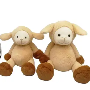 Wholesale custom hot selling 11 in soft plush toys sitting sheep sheep