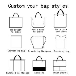 Sac publicitaire personnalisé en toile grande capacité, circulaire, avec poignée en sangle PP et impression de lettres typographiques audacieuses - Product Image 3