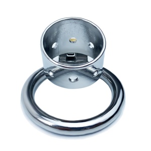 FRRK 4.5ซม.*3.5ซม. ผลิตภัณฑ์ทางเพศแบบ BDSM อุปกรณ์ล็อคองคชาตสั้นทำจากสแตนเลส 304 สำหรับผู้ชาย - Product Image 3