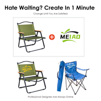 Chaise de camping pliable portable en gros pour l'extérieur, chaise de pêche, chaise de plage, chaise Kermit