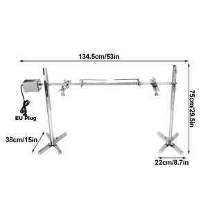 <span class=keywords><strong>Motor</strong></span> de ahumador de barbacoa Dese, Kit de parrilla rotativa de acero inoxidable con <span class=keywords><strong>motor</strong></span> de Metal de parrilla de pellets <span class=keywords><strong>para</strong></span> máquina de parrilla de diferentes tamaños - Product Image 2