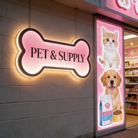 Enseigne LED en acrylique ultra-mince personnalisée pour affichage de logo lumineux, idéale pour les entreprises, les boutiques de mode, les bistrots et la signalétique décorative