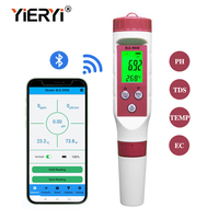 Mètre EC numérique Bluetooth 4 en 1, 0~9999uS/cm, 10.01~20.0mS/cm, avec précision de 0.01ms/cm pour l'eau potable