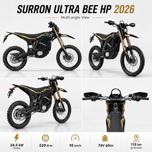 มอเตอร์ไซค์ไฟฟ้าวิบาก Surron Ultra Bee ปี 2026 กำลังไฟ 24.5KW 74V 60Ah  กำลังสูง สำหรับขับขี่ออฟโรด พร้อมที่ชาร์จแบบ US - Product Image 4