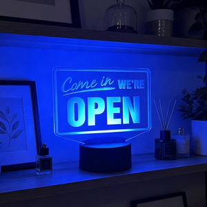 Custom Wholesale Business Welcomes Sign Office Front Desk Decorative Lights LED Night Light Bedroom Decor - Product Image 2
