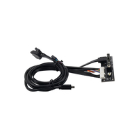 Boîtier d'ordinateur avec panneau frontal monté, câble PCB USB3.0+USB3.1, lecteur de disquette, concentrateur, carte mère, circuit imprimé, interrupteur d'alimentation, adaptateur de port