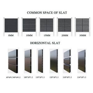 Paneles <span class=keywords><strong>de</strong></span> Privacidad <span class=keywords><strong>de</strong></span> Aluminio <span class=keywords><strong>de</strong></span> Diseño Moderno y Alta Calidad, Estilo Persiana Vertical, Poste <span class=keywords><strong>de</strong></span> Cerca para Uso Doméstico - Product Image 4