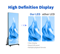 Panel LED Portátil HD 4K P1.25 P1.5 P1.86 P2 P2.5 P3 P4 con Control Wifi 4G, Pantalla LED Plegable para Carteles sin Costuras