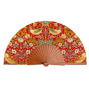 Éventail pliant rustique en bois naturel fait main, finition artisanale moderne, design compact pour un transport facile, accessoire rafraîchissant éco-responsable, idéal pour mariage - Product Image 1