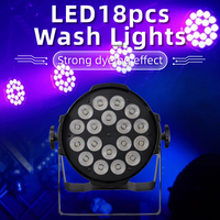 Projecteur LED Par L18B 18x10W RGBW 4-en-1 haute luminosité pour photographie de profil, scène, DMX512, contrôle sonore, pour discothèques, clubs, bars