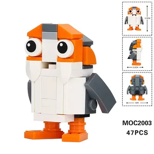 MOC2003 Small Particles The Last Jedi Porg Toys Space Brick DIY Action Model Bricks Wars Building Blocks Gift For Kids Toys