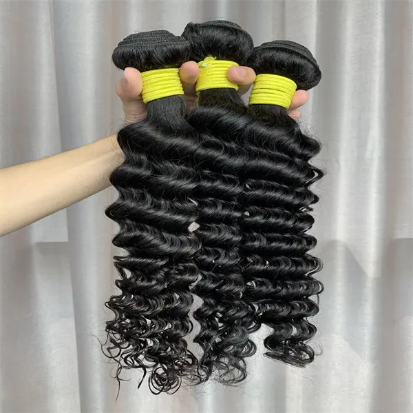 Grosir bundel rambut manusia asli 100%, rambut manusia Virgin dari anak perempuan muda, harga untuk bundel rambut gelombang longgar