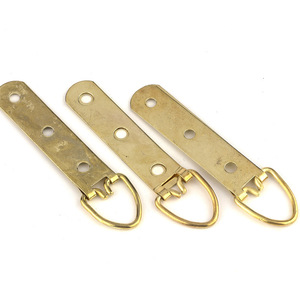 Gold Three Hole Hardware Hooks 88mm Brass Hanging Rings For Picture <b>Frames</b> <b>Photo</b> <b>Frame</b> Accessories - Product Image 2