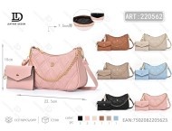 Borsa a Tracolla da Donna con Catena e Pochette Staccabile in Ecopelle per Uso Quotidiano - Product Image 1